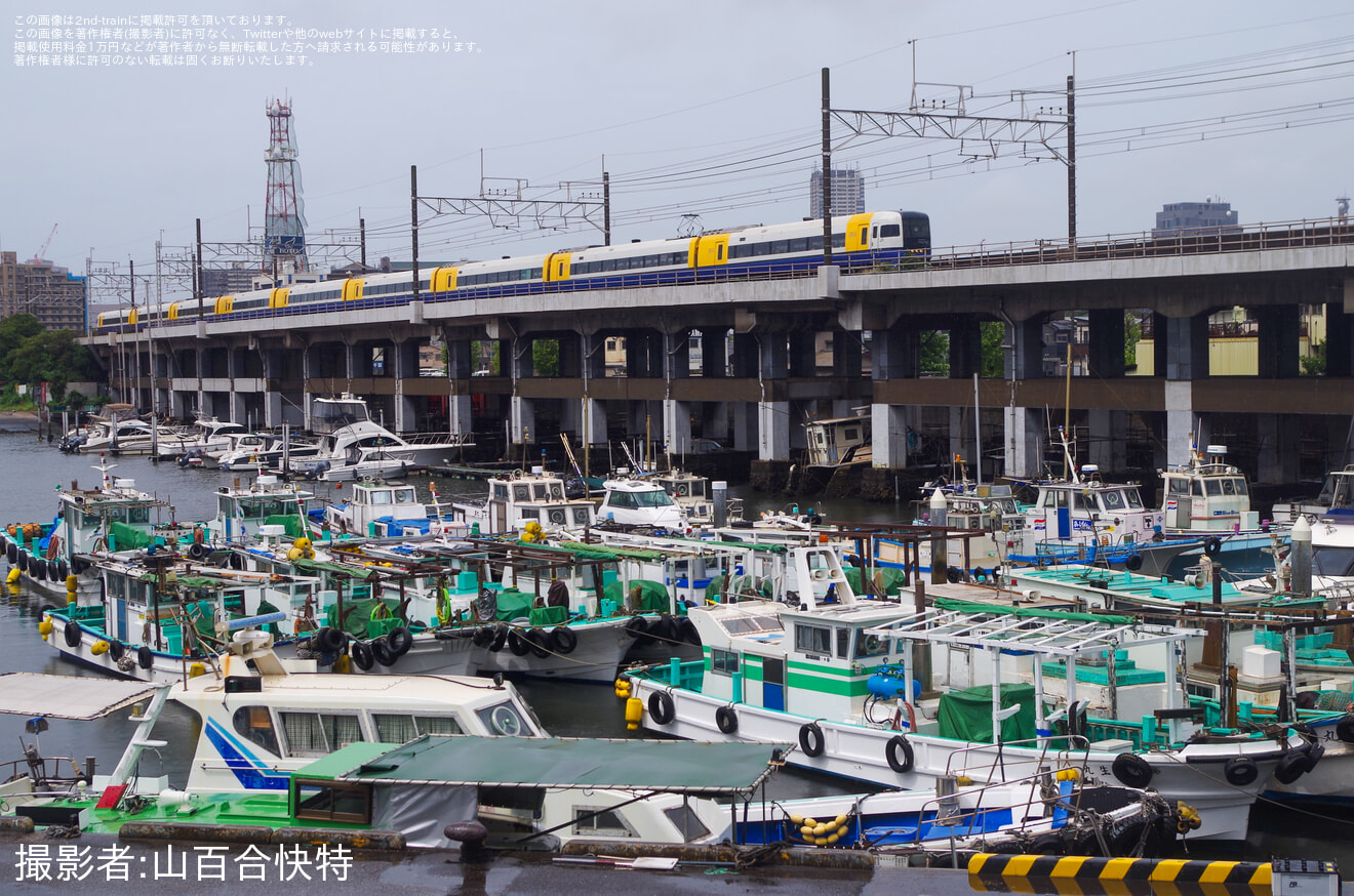 【JR東】255系マリBe-03編成使用 臨時特急「わかしお89号」の拡大写真