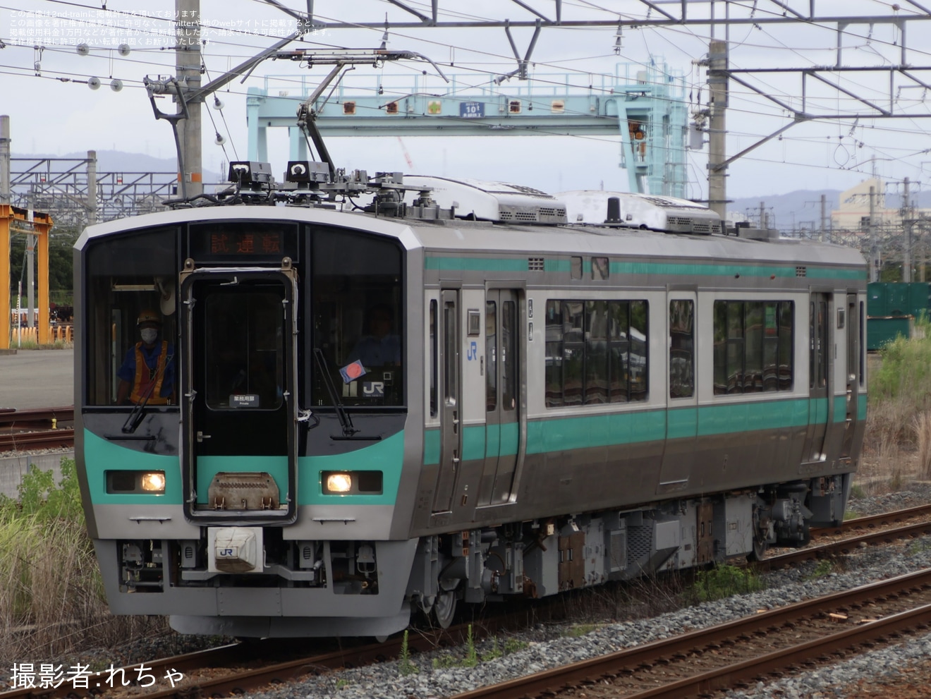 【JR西】125系F1編成吹田総合車両所本所出場試運転の拡大写真