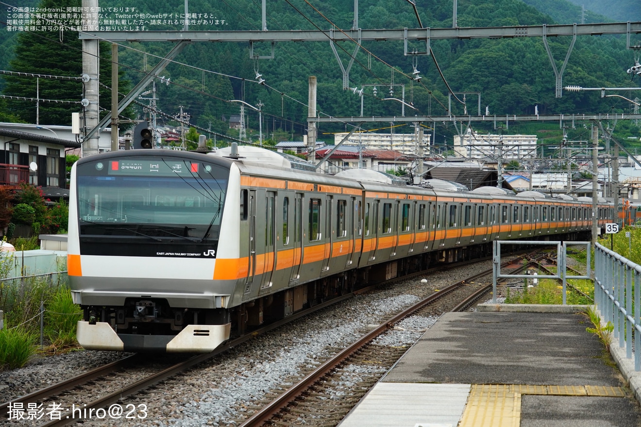 【JR東】E233系0番台トタT8編成長野総合車両センター出場回送の拡大写真