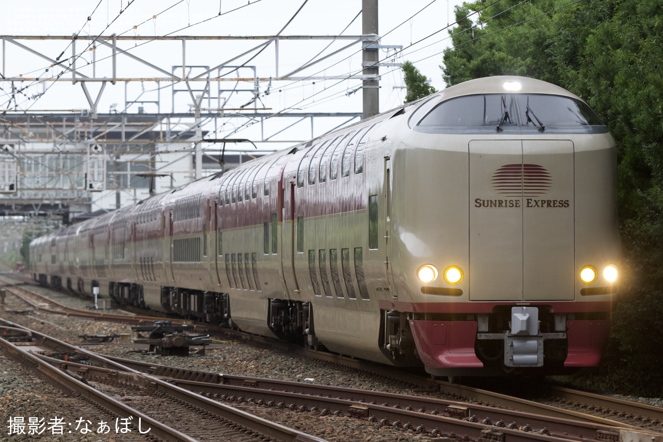 【JR西】上りサンライズ瀬戸・出雲4時間遅れで東京駅まで運転の拡大写真