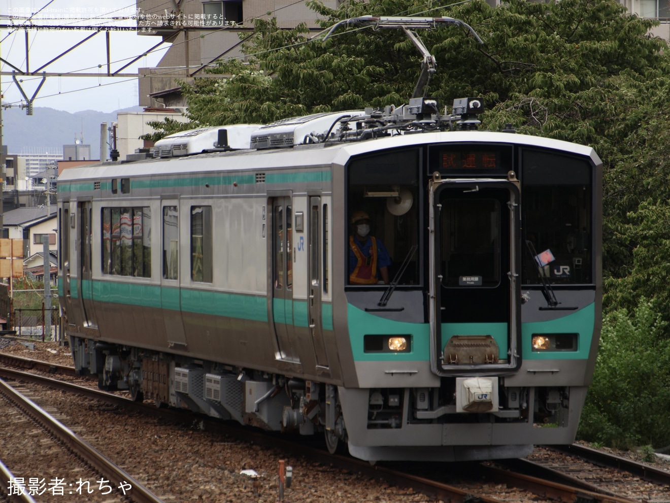 【JR西】125系F1編成吹田総合車両所本所出場試運転の拡大写真