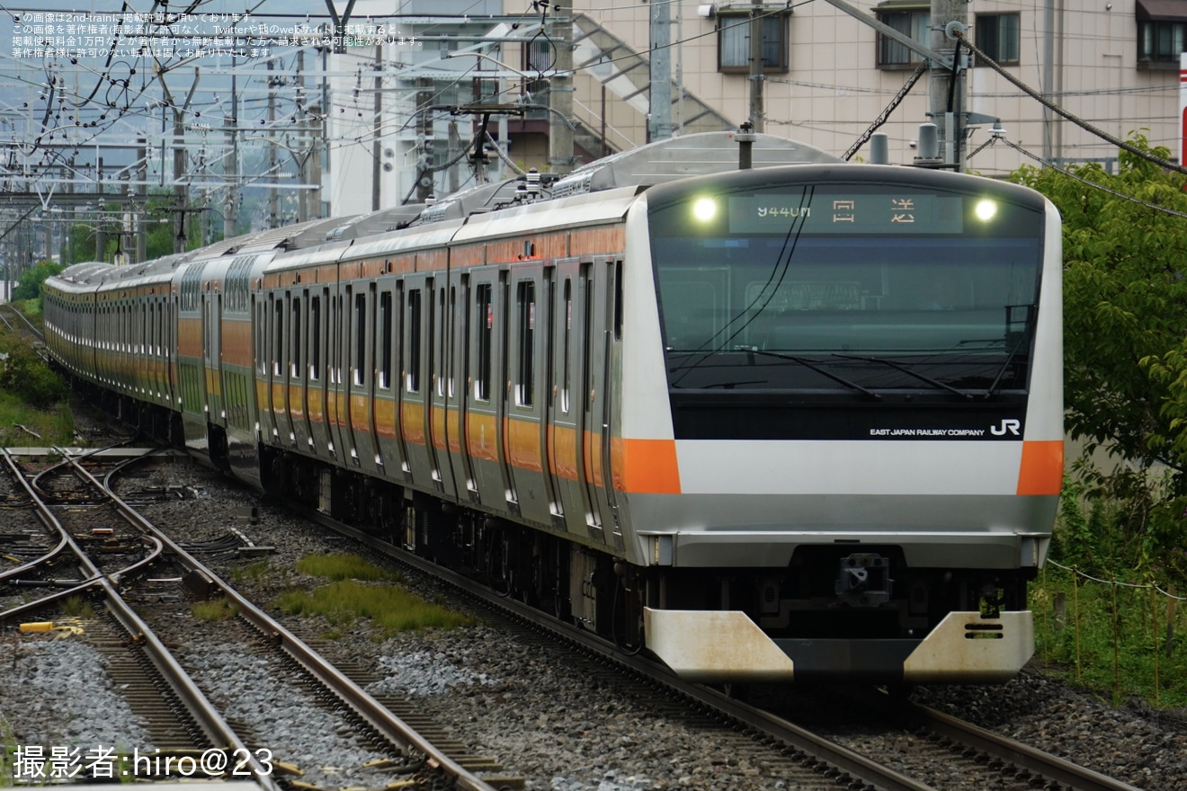 【JR東】E233系0番台トタT8編成長野総合車両センター出場回送の拡大写真