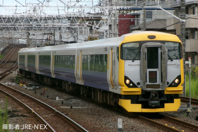 【JR東】臨時特急「さざなみ91号」を運行を蘇我駅で撮影した写真