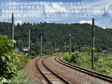 【JR東】及位〜院内間にある院内トンネル付近にて架線が撤去済み
