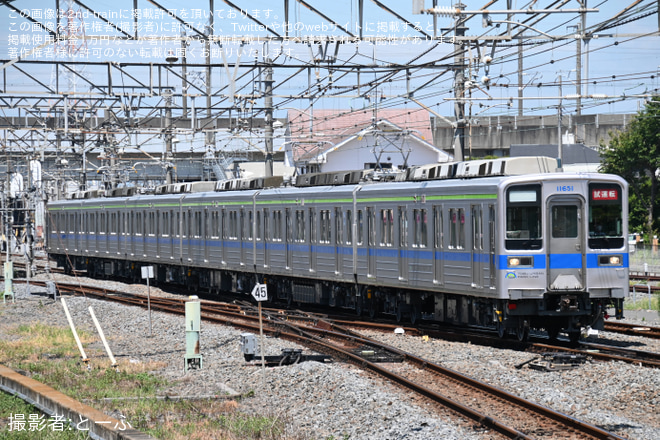 南栗橋駅で撮影された【東武】10030型11651F 南栗橋出場試運転
