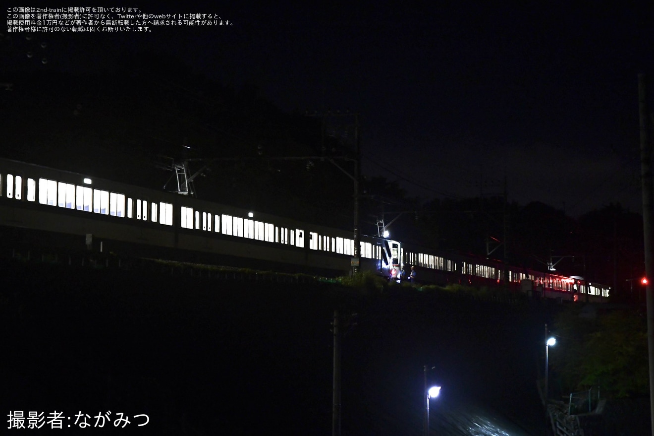 【西武】4021F+4011F+4023Fによる編成で武蔵丘へ回送の拡大写真