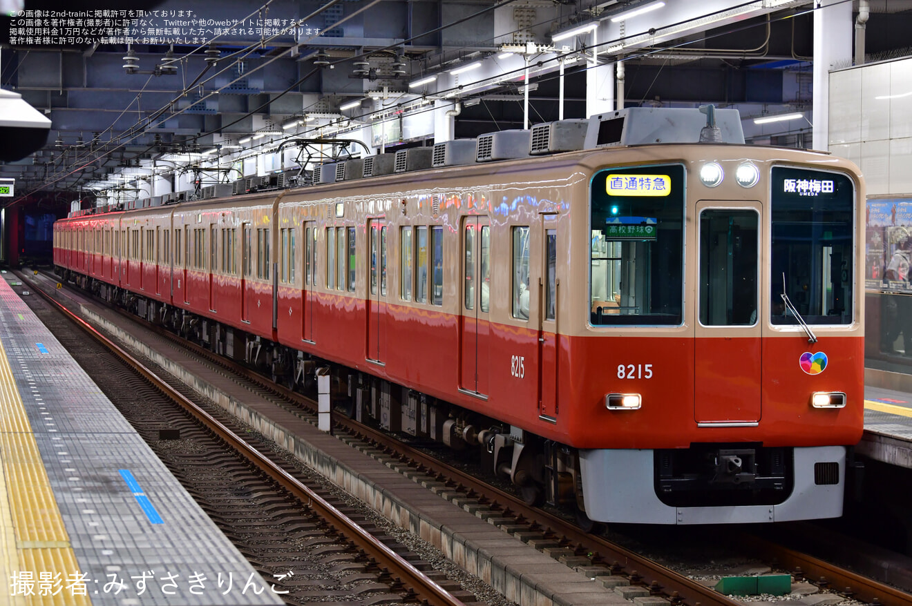 【阪神】赤胴車編成に高校野球副標掲出される(2025年)の拡大写真