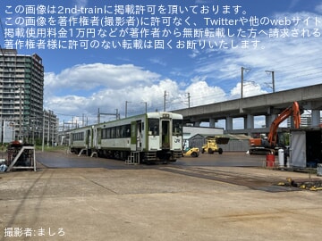 【JR東】キハ100-4とキハ100-8が郡山総合車両センターの解体線に移動