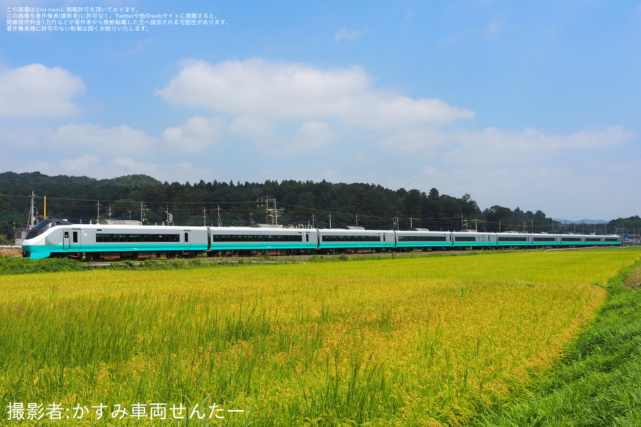 【JR東】E657系K17編成(グリーンレイク色)郡山総合車両センター入場回送の拡大写真