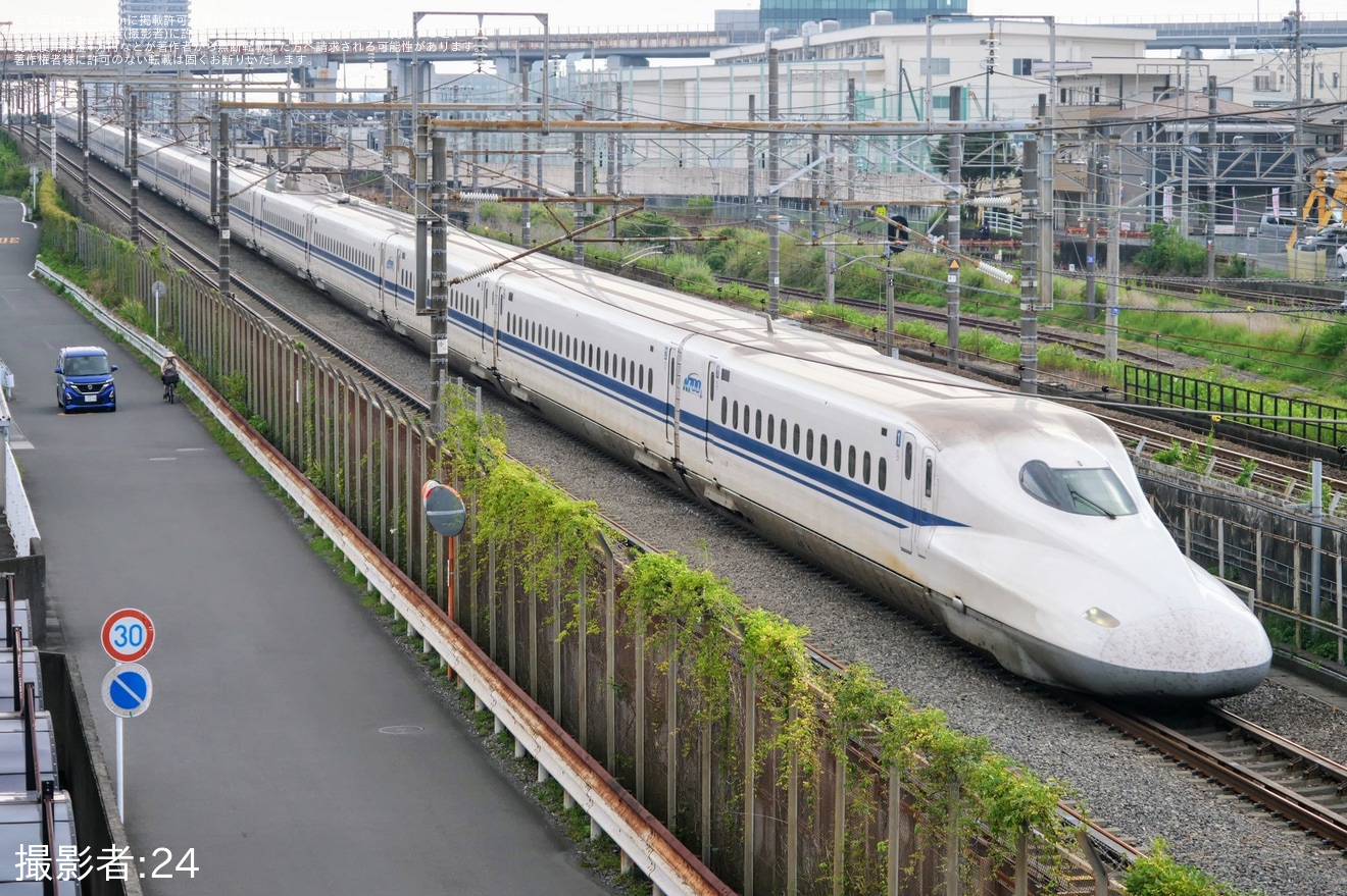 【JR海】N700A(スモールA)X51編成が浜松工場へ廃車回送の拡大写真