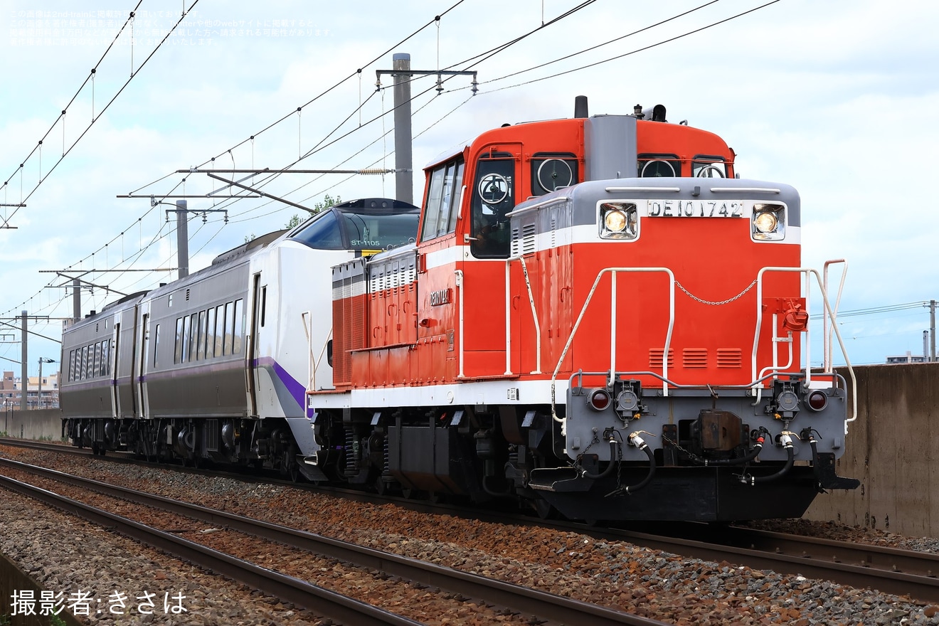 【JR北】キハ261系ST-1105編成苗穂工場入場の拡大写真