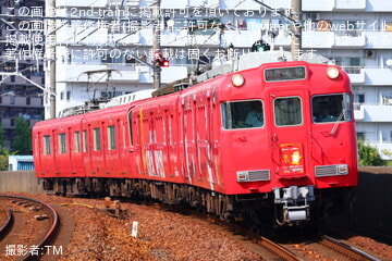 【名鉄】6000系6043F(グランパスラッピング)が全車一般車特急に充当