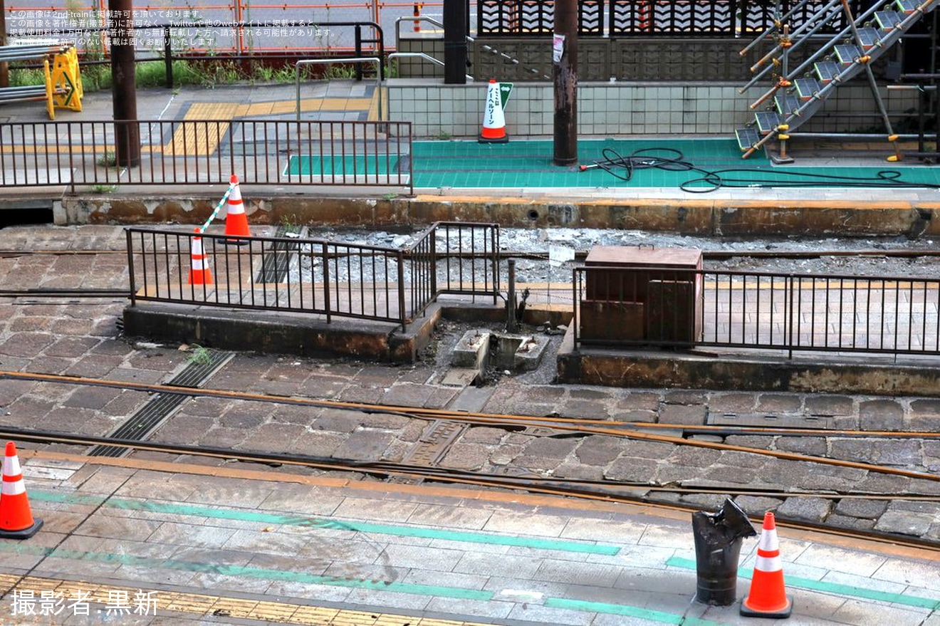 【広電】広島駅（地上ホーム）の解体作業が開始の拡大写真