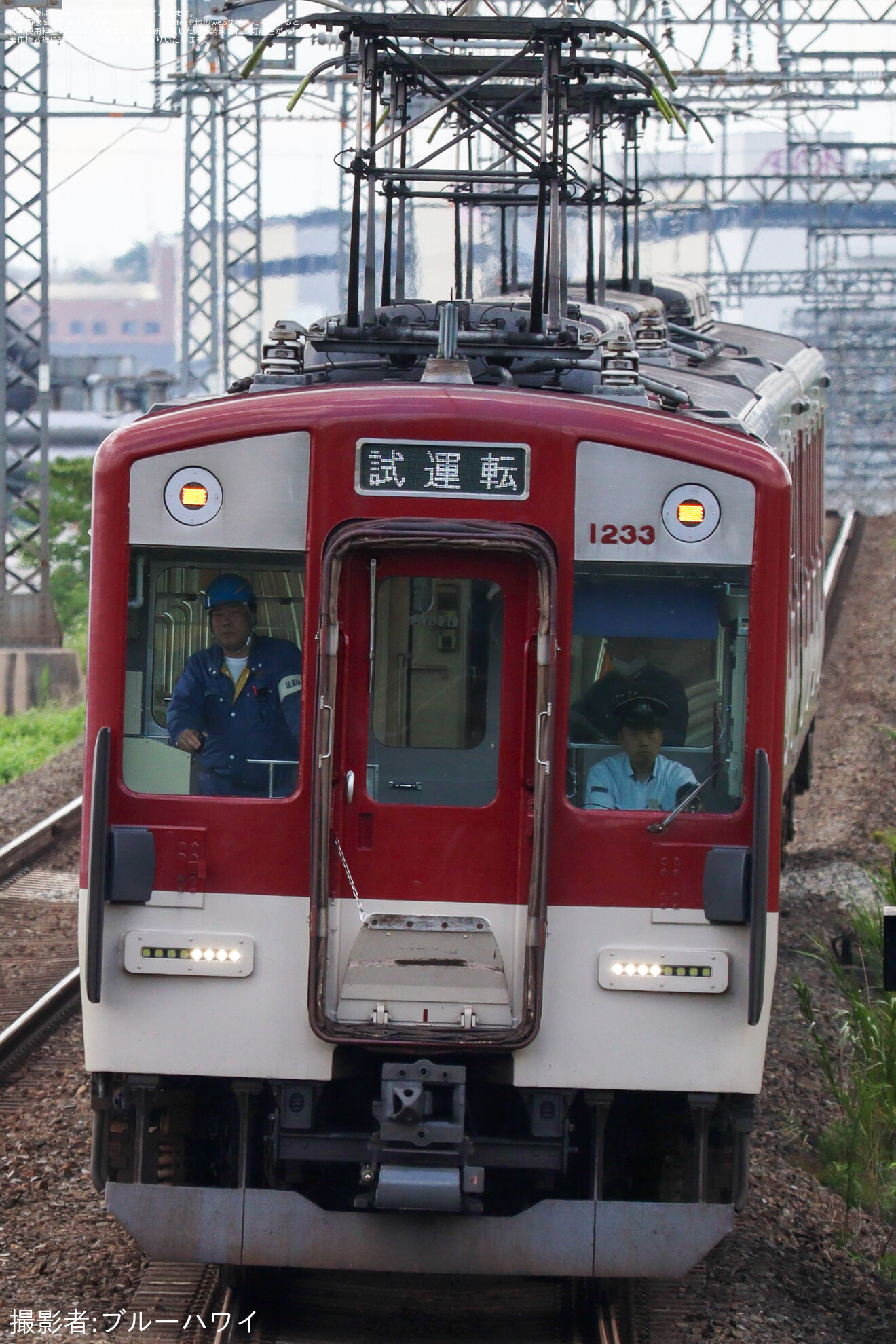 【近鉄】1230系VE37+VE33使用 京都線内試運転の拡大写真