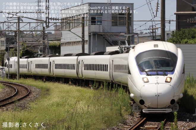 【JR九】885系SM7編成小倉総合車両センター出場(202508)