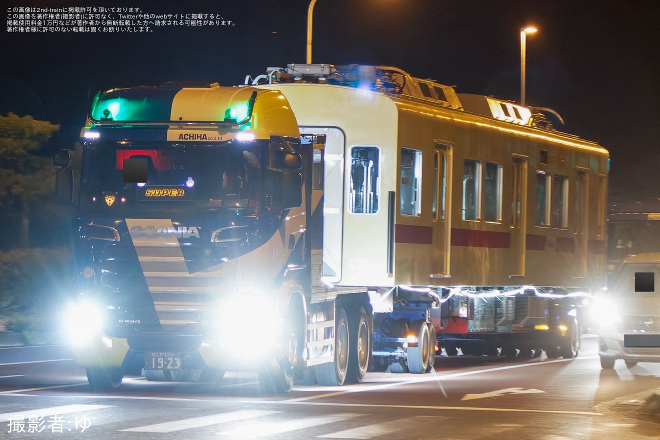 【西鉄】7050形7151Fが多々良車両基地へ陸送の拡大写真