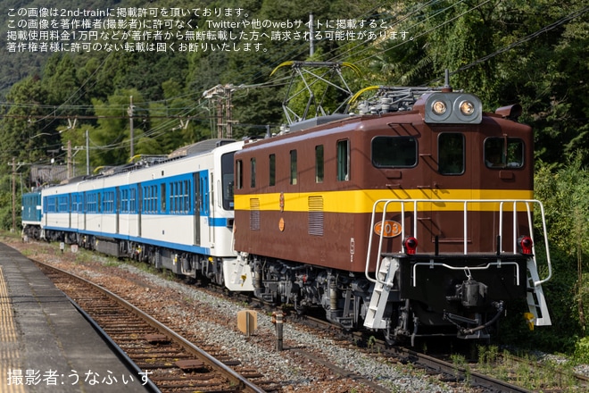 【秩鉄】三岐色デキ303と古豪デキ102のプッシュプルで6002Fが救援回送
