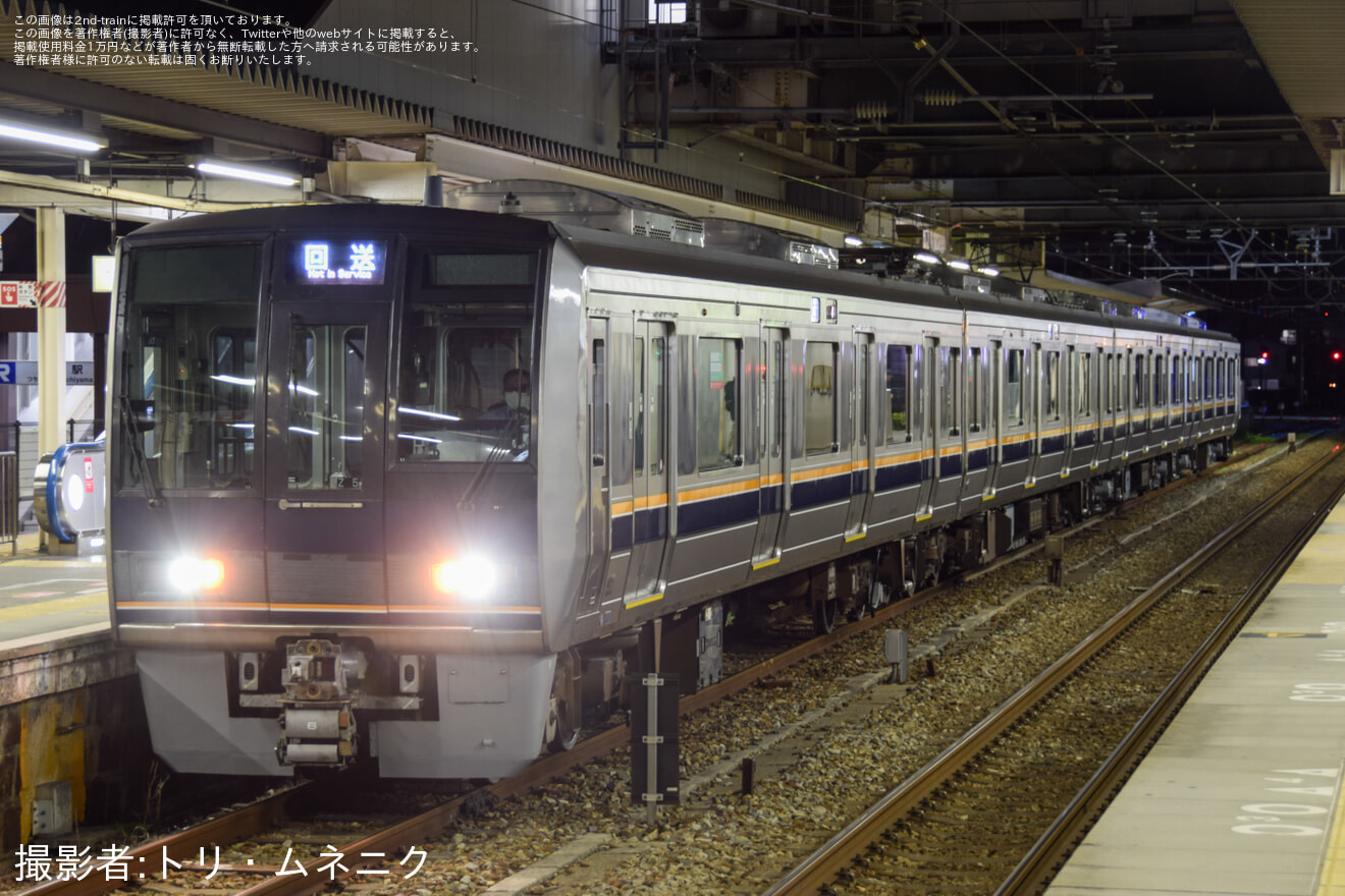 【JR西】207系Z5編成網干総合車両所本所出場回送の拡大写真