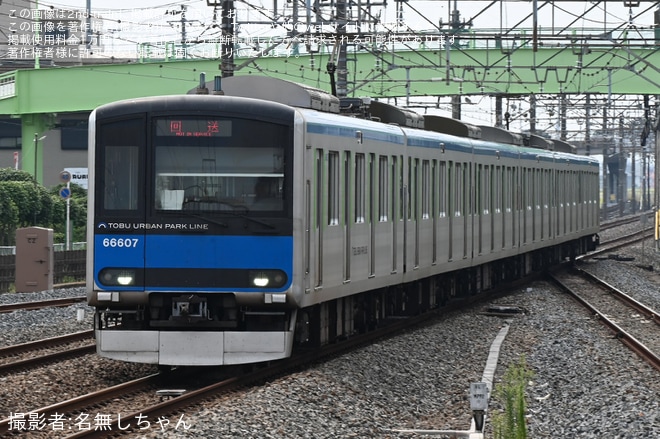 【東武】60000系61607F南栗橋工場入場回送を不明で撮影した写真