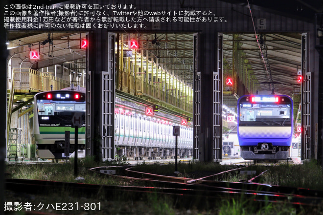 【JR東】鎌倉車両センター夜間留置車両撮影イベント「鎌車セ NIGHT3」開催を鎌倉車両センター本所で撮影した写真