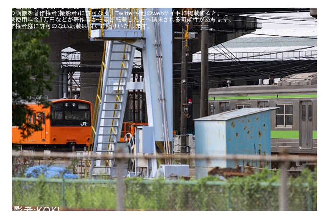 を大宮総合車両センター付近で撮影した写真