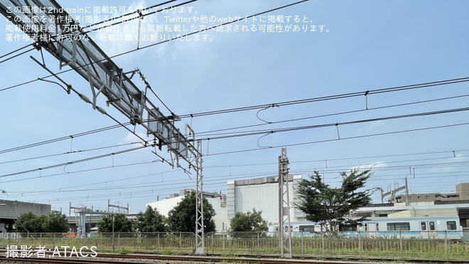 【JR東】201系(クハ201-1)、205系(クハ205-1)および209系が集結を大宮総合車両センター付近で撮影した写真