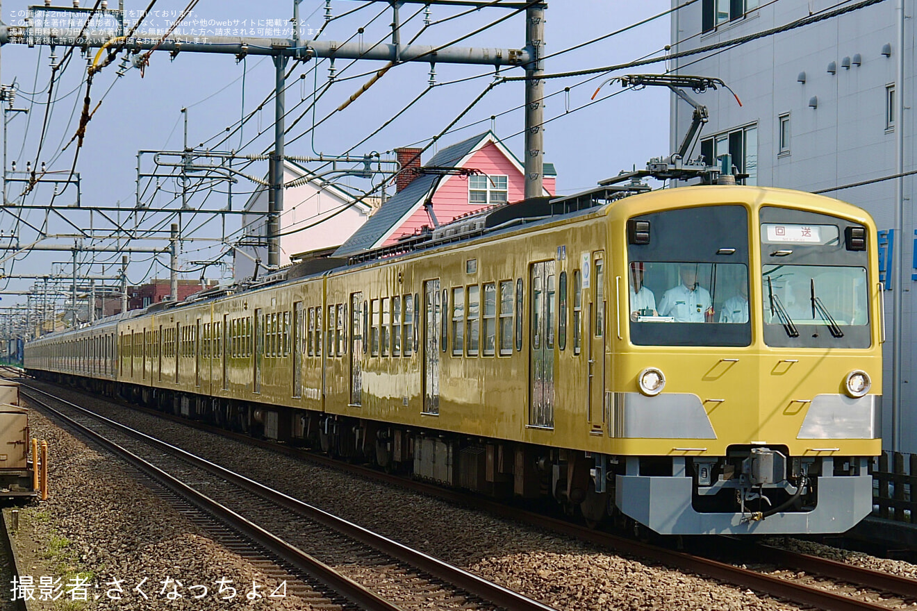 【西武】元東急9000系9011F+9003F小手指車両基地へ回送の拡大写真