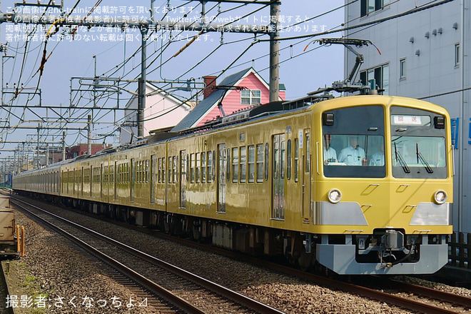 【西武】元東急9000系9011F+9003F小手指車両基地へ回送を不明で撮影した写真