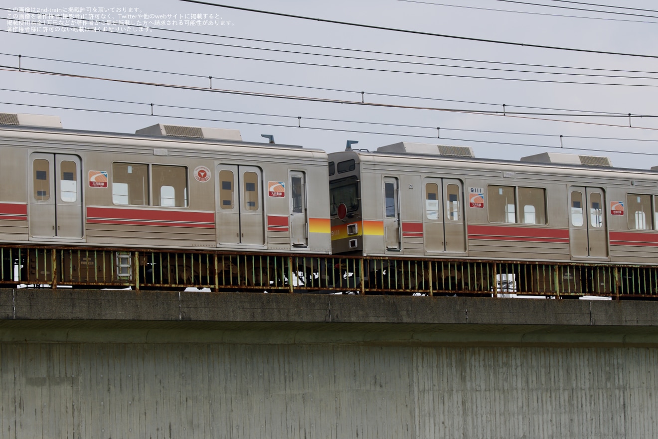 【東急】元東急9000系9011F+9003Fが八王子から甲種輸送の拡大写真
