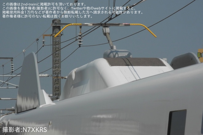 【JR海】N700S J10編成浜松工場出場試運転(202508)を不明で撮影した写真