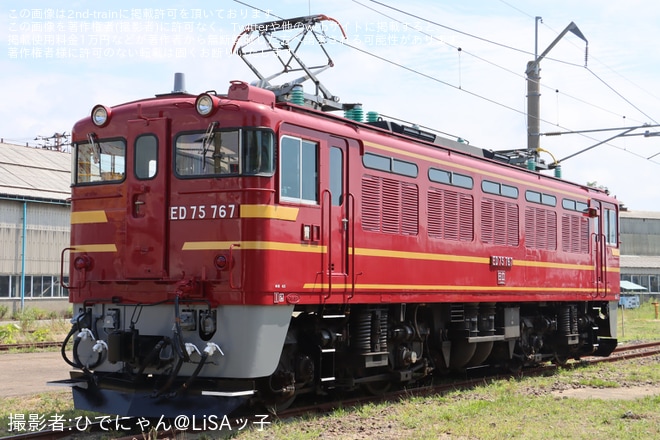秋田総合車両センターで撮影された【JR東】秋田総合車両センター「ED75撮影会～オリエントサルーンの記憶～」開催