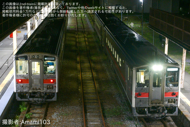 深川駅で撮影された【JR北】沼田町夜高あんどん祭りに伴う臨時列車運転