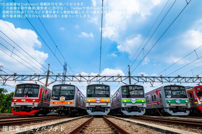 Depok車両基地で撮影された【KCI】DEPO DEPOK TOUR EVENTで埼京線、横浜線、南武線、武蔵野線時代の205系が再現