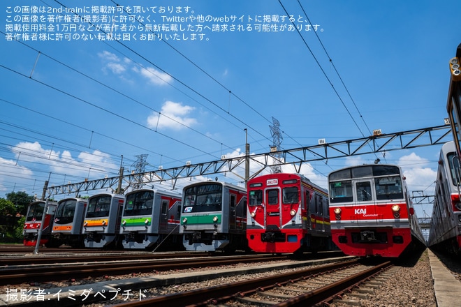 Depok車両基地で撮影された【KCI】DEPO DEPOK TOUR EVENTで埼京線、横浜線、南武線、武蔵野線時代の205系が再現