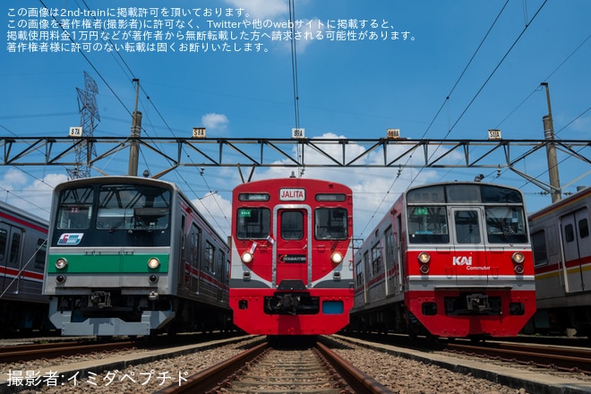 Depok車両基地で撮影された【KCI】DEPO DEPOK TOUR EVENTで埼京線、横浜線、南武線、武蔵野線時代の205系が再現
