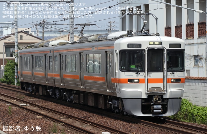 【JR海】313系W1編成が名古屋工場出場試運転を不明で撮影した写真
