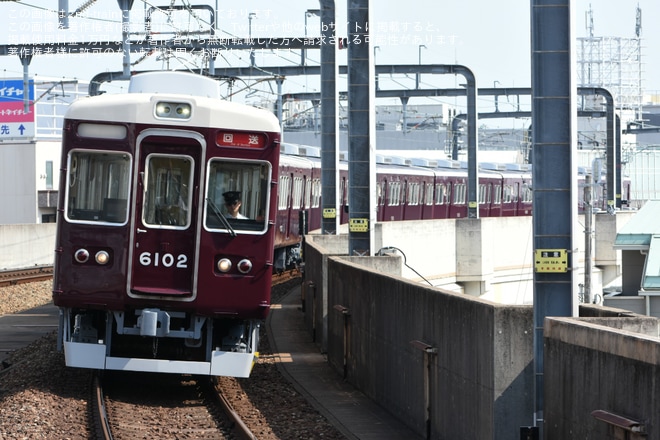 【能勢電】6000系6002F(6002×8R) 正雀工場出場回送を不明で撮影した写真
