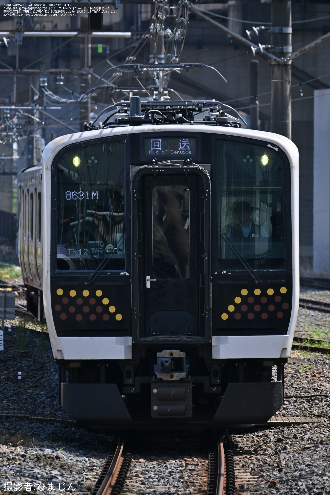 【JR東】E131系TN12編成大宮総合車両センター出場回送の拡大写真