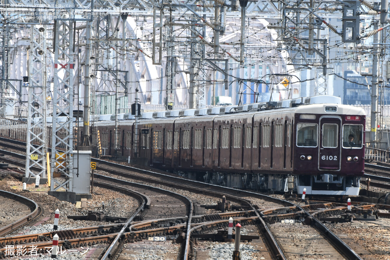 【能勢電】6000系6002F(6002×8R) 正雀工場出場回送の拡大写真