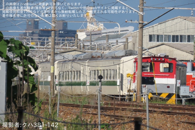 を長野総合車両センター付近で撮影した写真