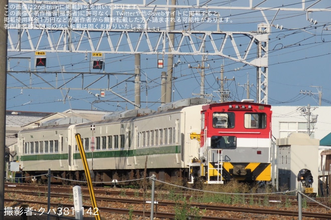 を長野総合車両センター付近で撮影した写真