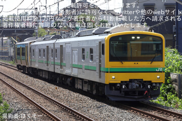 【JR東】E493系牽引によるキハE130-106郡山総合車両センター入場配給