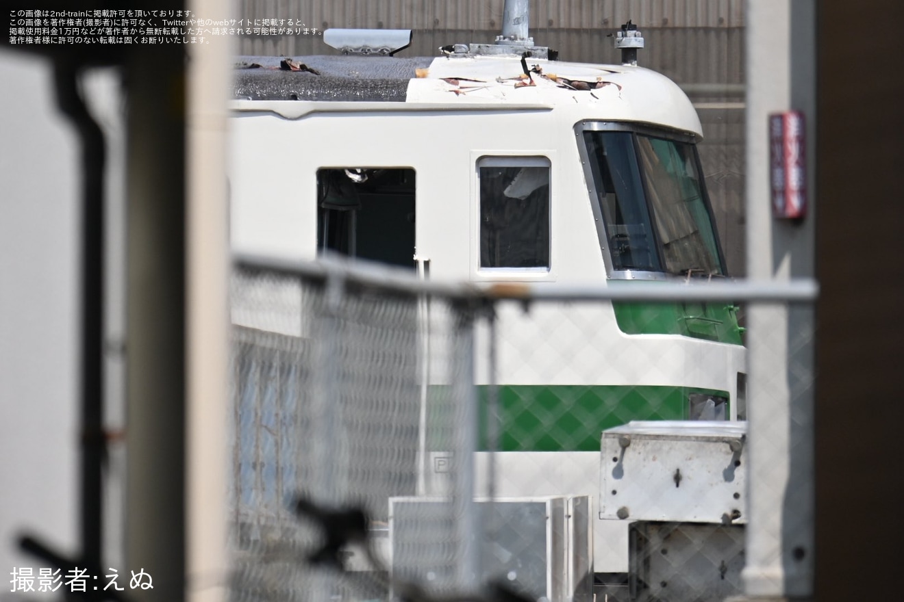 【JR東】185系C1編成最後の1両(クハ185-2)の解体が確認の拡大写真