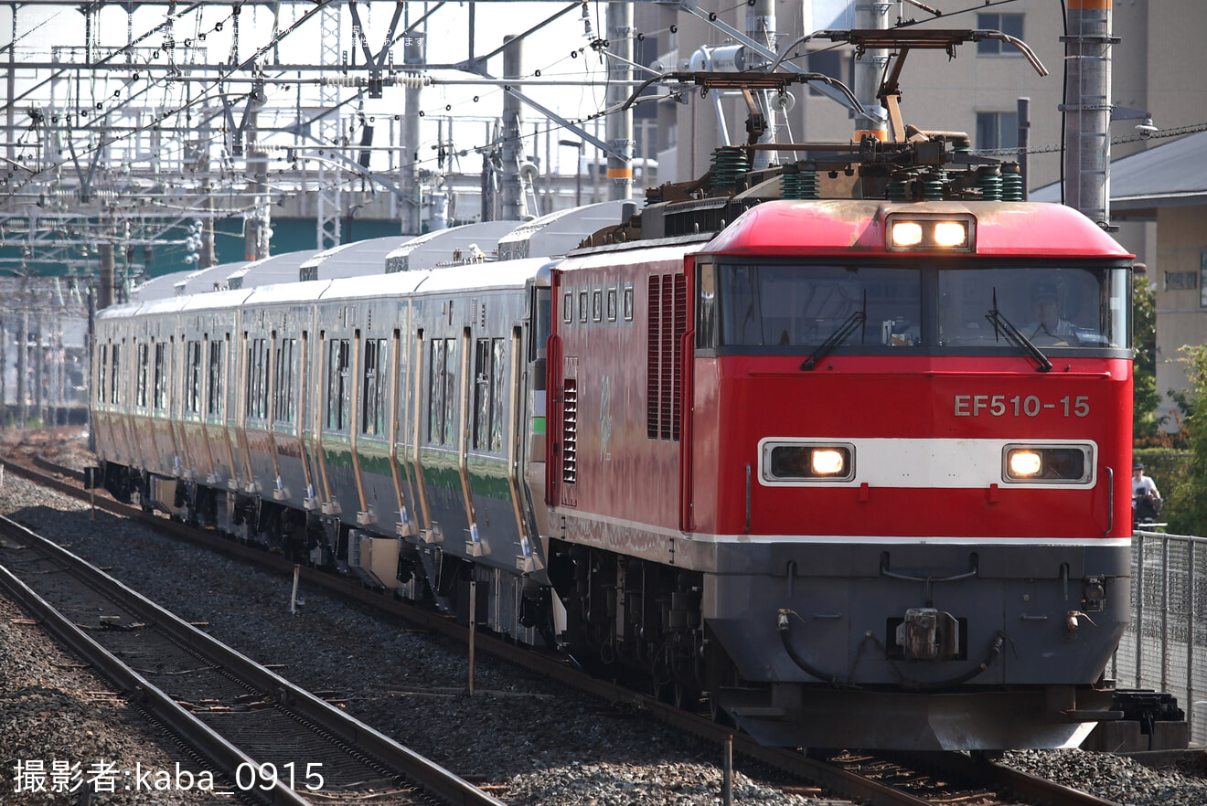 【JR北】733系B-4107編成+B-4207編成甲種輸送の拡大写真