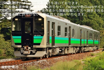 【JR東】HB-E220系2両(HB-E222-7+HB-E221-7) が八高線で試運転