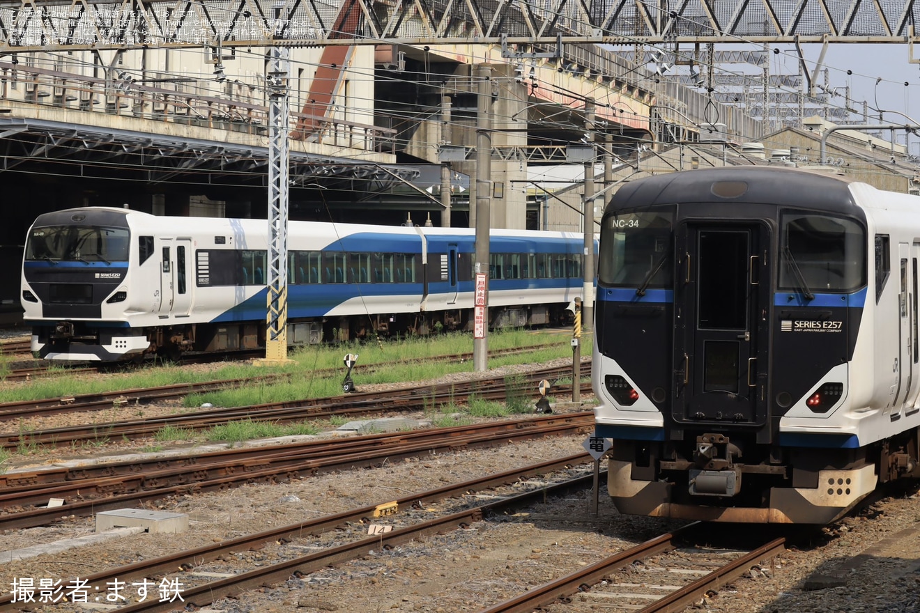 【JR東】E257系NC-34編成大宮総合車両センター入場回送の拡大写真