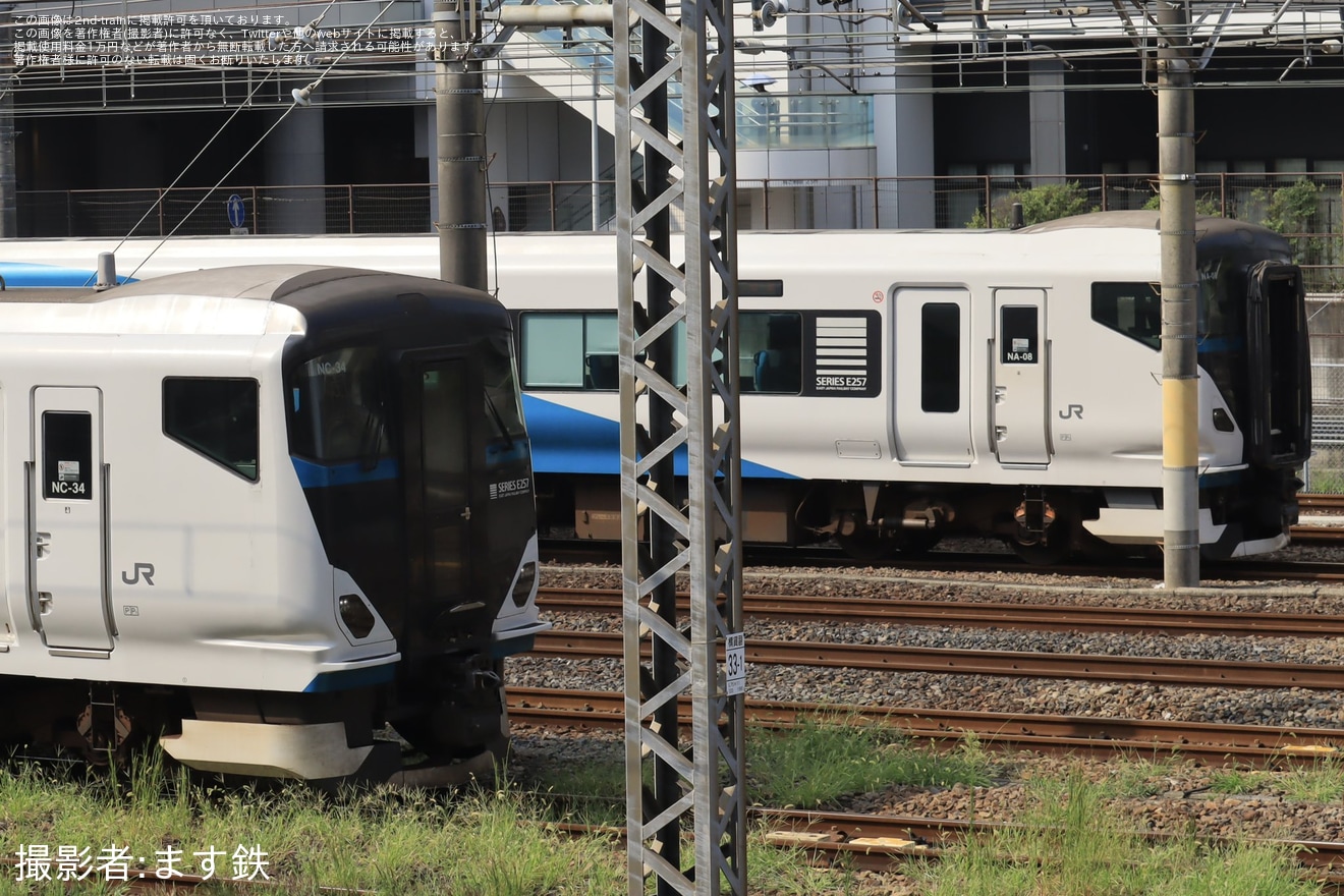 【JR東】E257系NC-34編成大宮総合車両センター入場回送の拡大写真