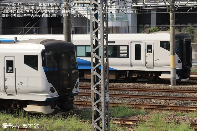 【JR東】E257系NC-34編成大宮総合車両センター入場回送を不明で撮影した写真