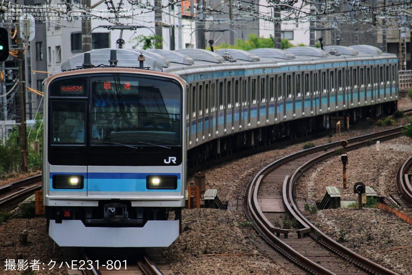 【JR東】E231系ミツK6編成 東京総合車両センター出場回送の拡大写真