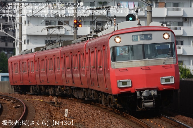 【名鉄】6500系6501Fへ知多四国系統板が取り付けを不明で撮影した写真